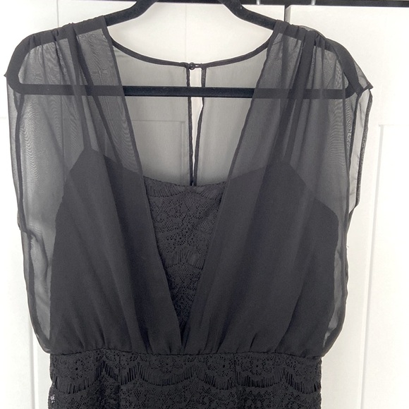 Black Lace Cocktail Dress - Picture 3 of 7